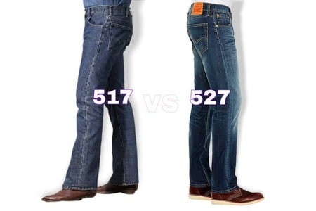 Levi's 517 vs. 527 Jeans: What are the Differences?