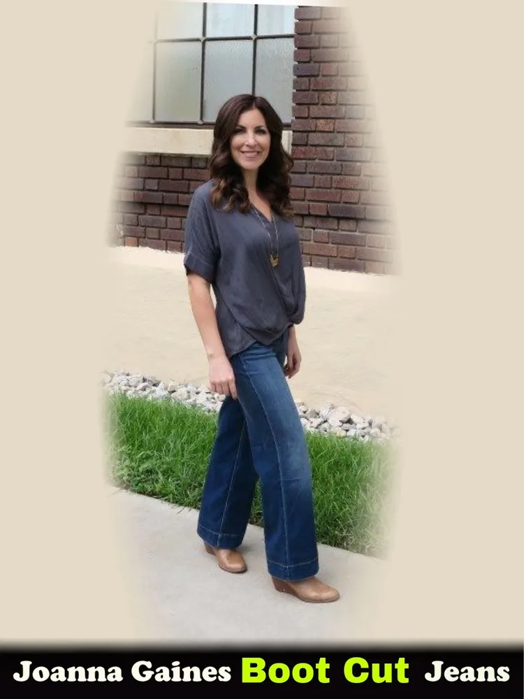 Joanna Gaines with Bootcut Jeans